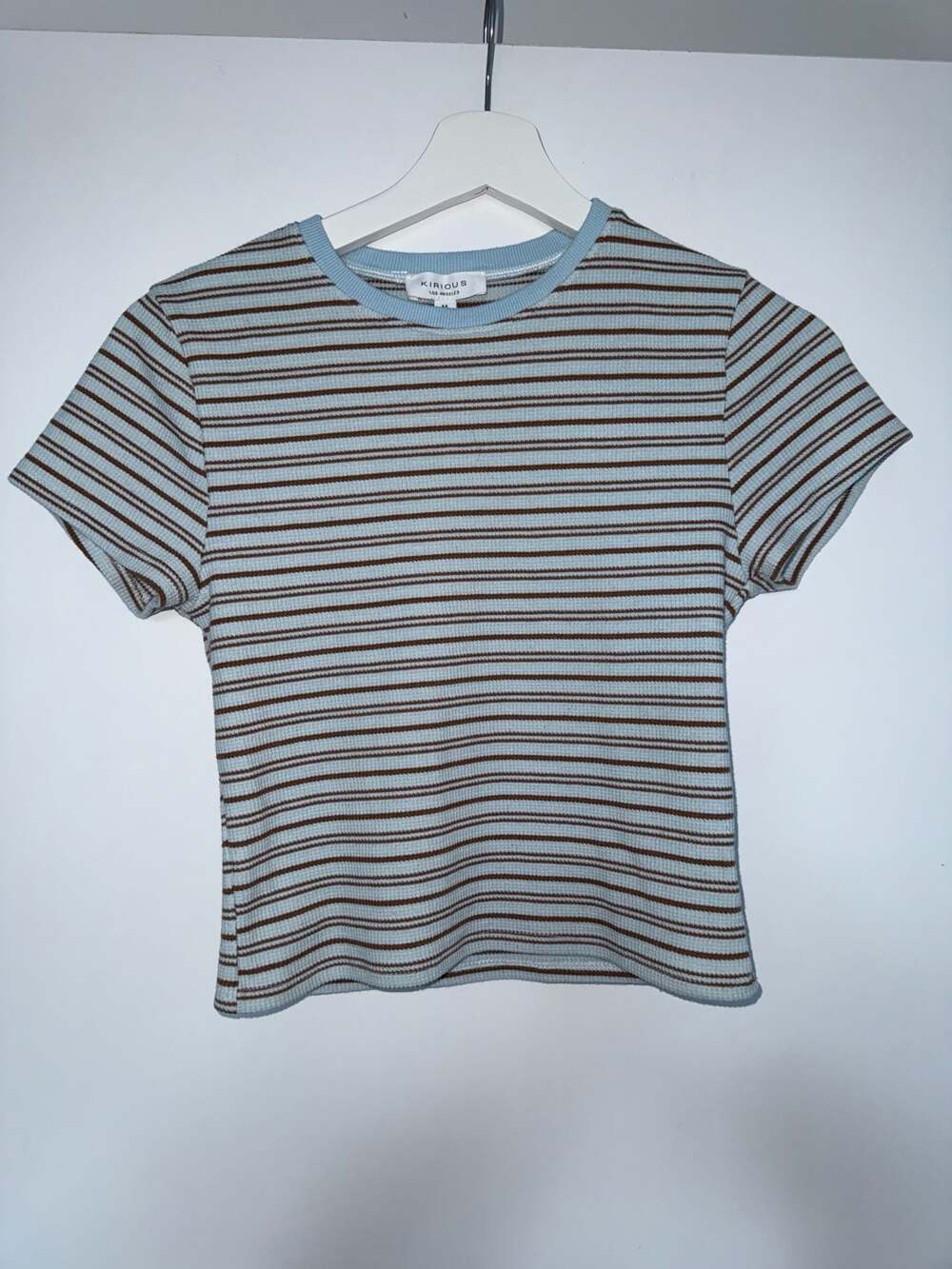 Kirious Los Angeles Striped Ribbed T-Shirt Size M